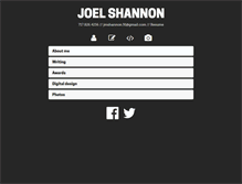 Tablet Screenshot of joelshannon.us
